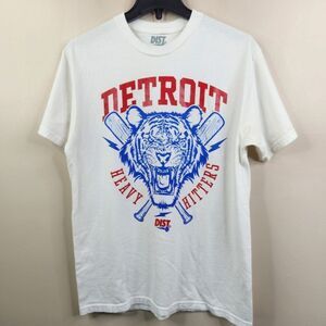 District 81 Detroit Heavy Hitters Short Sleeve Graphic Baseball Tee Medium